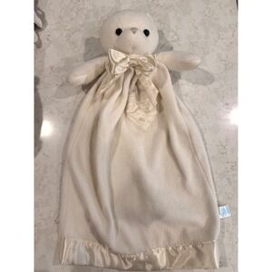 Komet Creations Bernhardt Bear Cream Lovie Security Blanket Satin Heart Vintage